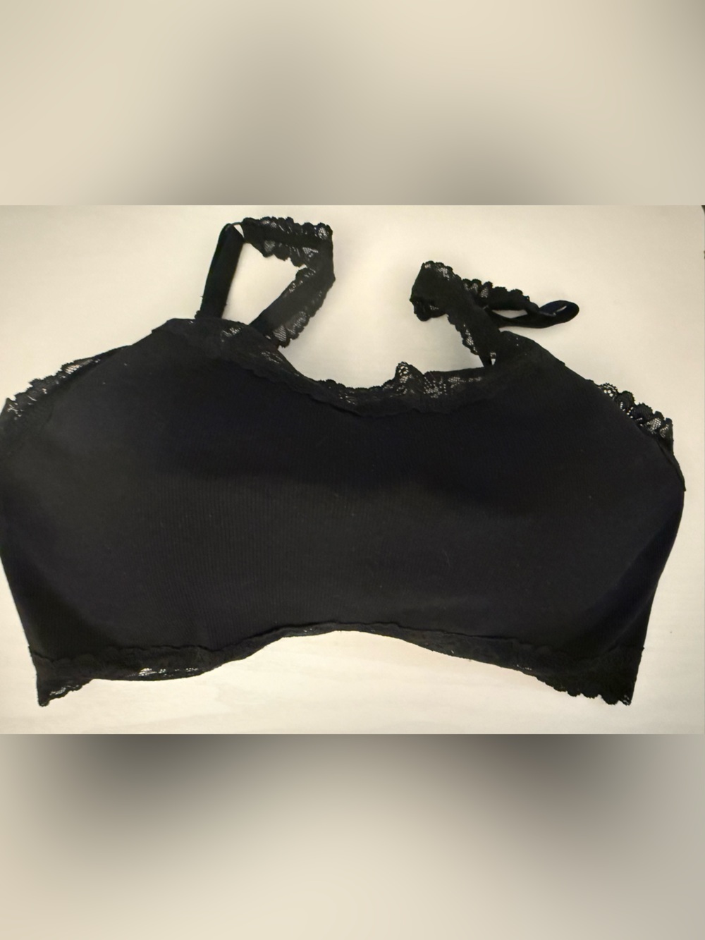 Victoria's Secret Black Lace-Trim Bralette